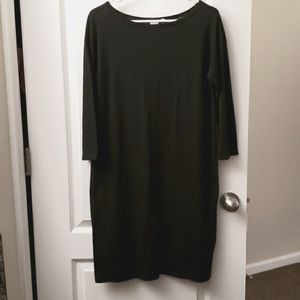 Gap black boatneck dress